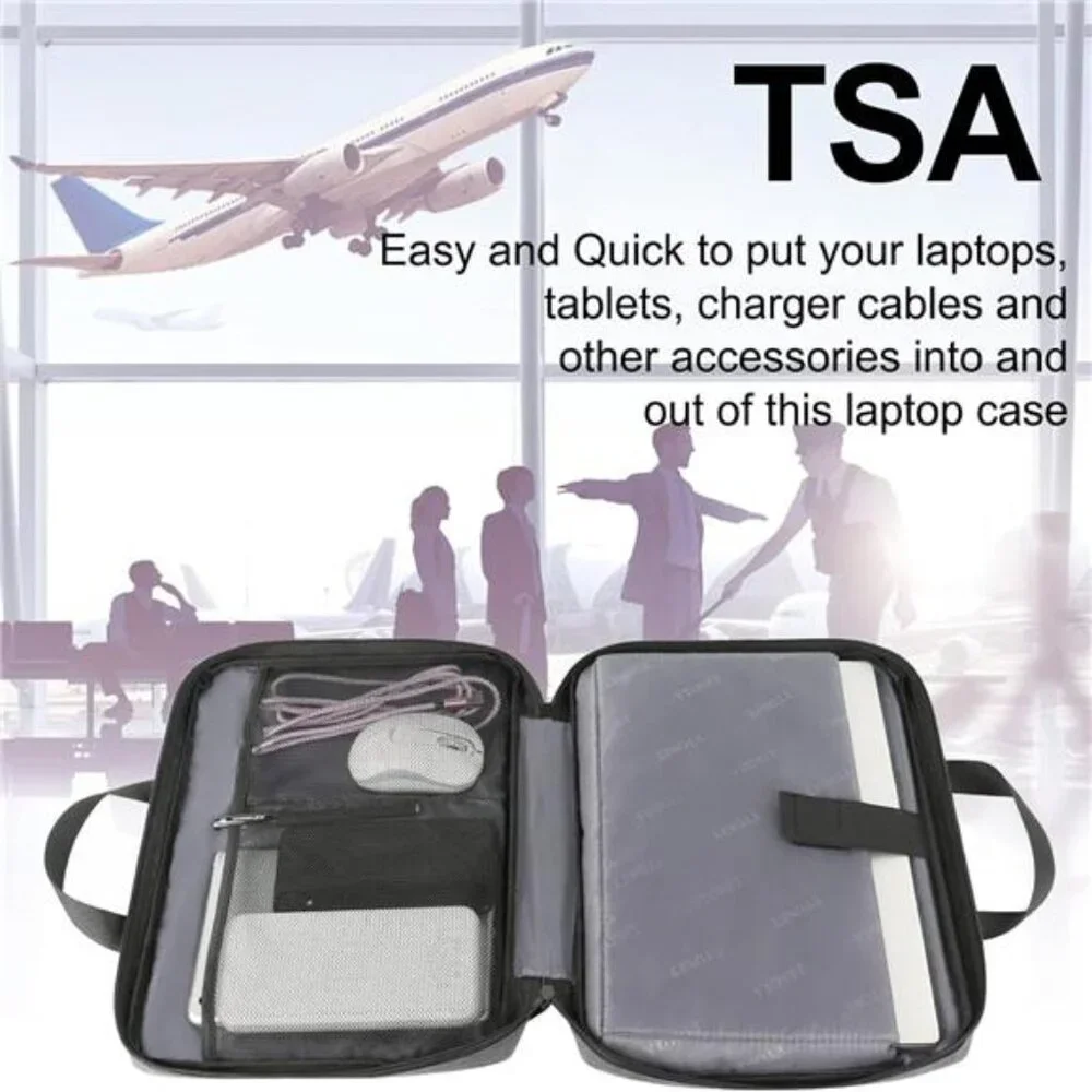 Laptop Case, 15.6 inch TSA Laptop Sleeve Computer Bag Water Resistant
